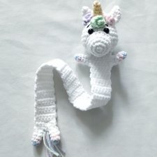 zakładka do książki jednorożec biel