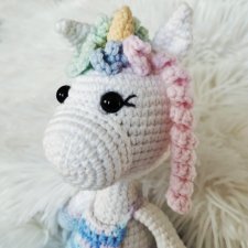 szydełkowy jednorożec Julka