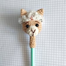 ozdoba na ołówek lama