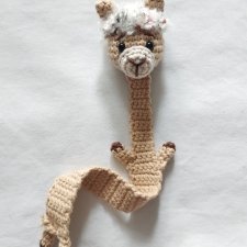 zakładka do książki lama