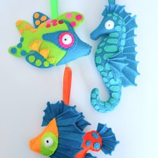 Zestaw zwierzątek na sznureczku