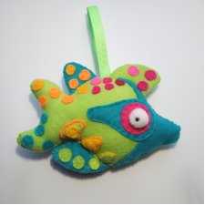 Rybka z filcu na sznureczku - zawieszka 79,00 zł