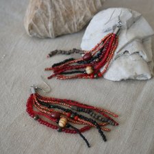Kolczyki wiszące boho