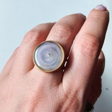 Kręciołek – pierścionek z dużym obrotowym oczkiem