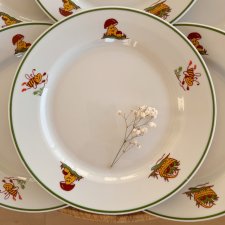 Talerz dziecięcy obiadowy płaski, PRL