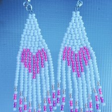 Różowe walentynkowe serca - kolczyki dla kobiety na walentynkowy prezent