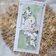 Kartka komunijna z kielichem