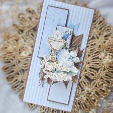 Kartka komunijna z kielichem