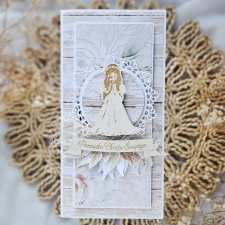 Kartka komunijna dla dziewczynki