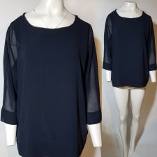 350 zł szyfonowa bluzka damska na podszewce MINT VELVET R 46 Hu91