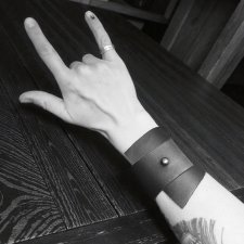 Skóra naturalna bransoleta mankiet