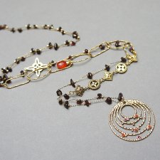 Sautoir /Granaty/ 02.02.26 - długi naszyjnik