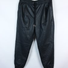 Zara jogger spodnie ekoskóra / M