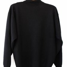 Czarny półgolf wełna vintage