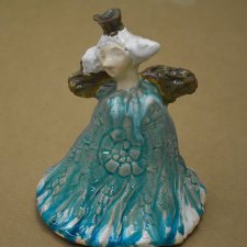 Anioł ceramiczny świecznik RĘCZNIE WYKONANY