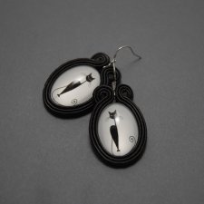 kolczyki sutasz z kotem