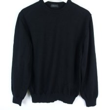 Calvin Klein wełniany cienki sweter merino wool / L