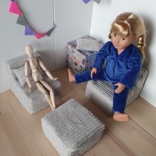 Zestaw mebli dla lalek 3w1