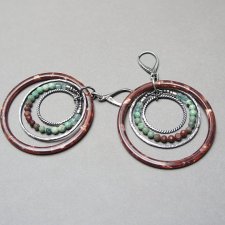 Wianki  circle /chocolate/ - kolczyki