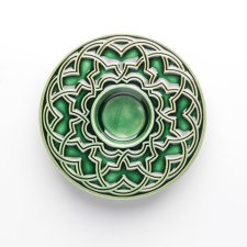 Lampion GEOMETRYCZNY zieleń butelkowa