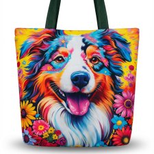 Shopperka handmade wodoodporna z motywem psa | Daj Pyska