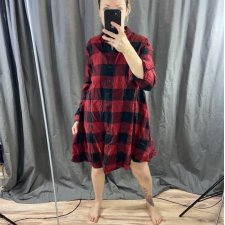 flanelowa sukienka