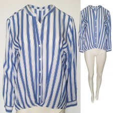 OPUS lekka bluzka w paski wiskoza guziki  Hv128