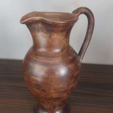 vintage J. Graf, Stoob Austria 50s/60s dzbanek ceramiczny wazon  handmade farmhouse wiejski dom