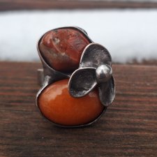 Pomarańcze - pierścionek regulowany