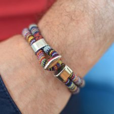 bransoletka męska boho INDIANEE z hakiem