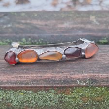 Szkło morskie - klamra do włosów