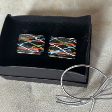 Oryginał vintage z lat 70-ych Spinki do mankietów oryginalne Szykowne