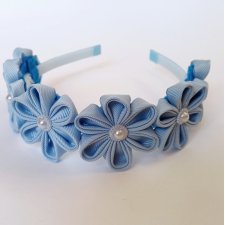 Opaska z niebieskimi kwiatami