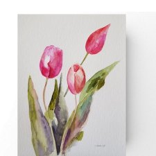Tulipany  -akwarela