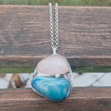 Kwarc z agatem - wisiorek