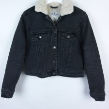 Hollister jeans dżinsowa kurtka na kożuszku / S