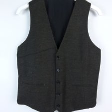 ASOS męska kamizelka melanż brąz z wełną / EU 50 - M