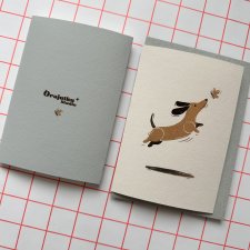 Kartka składana - PIESEK