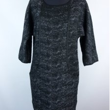 Max Studio dzianinowa prosta sukienka mini / M