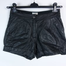 River Island skórzane spodenki szorty leather 8 / 34