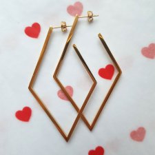 Kolczyki Złote Romby