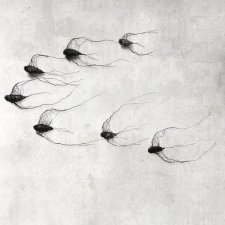 Instalacja z metalu nr XVIII - ptaki w kluczu (7 sztuk)