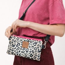 Welurowa mini saszetka na telefon Kinszasa