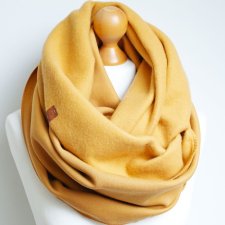 CIEPŁY KOMIN tuba szalik damski - Pracownia Zolla, komin tuba szalik damski zimowy, MIODOWY komin dresowy