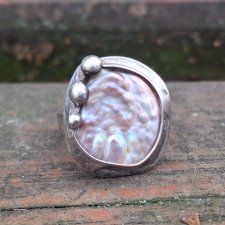 Perła po prostu - pierścionek regulowany