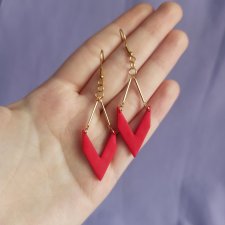 Kolczyki z gliny polimerowej "v"