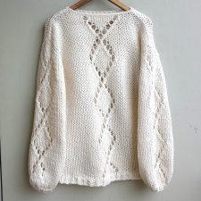 sweter handmade alpaka