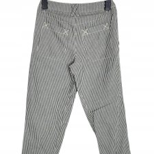 NOA NOA Chelsea Stripe spodnie rybaczki paski  marine 34 XS