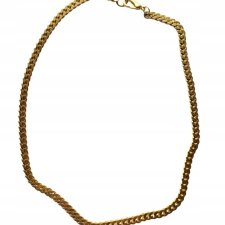 Łańcuszek męski solidny pancerka stal gold I