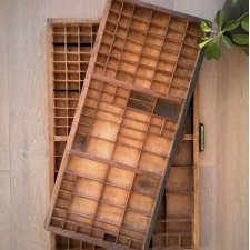 Szuflada drukarska, kaszta, idealna na kolekcję